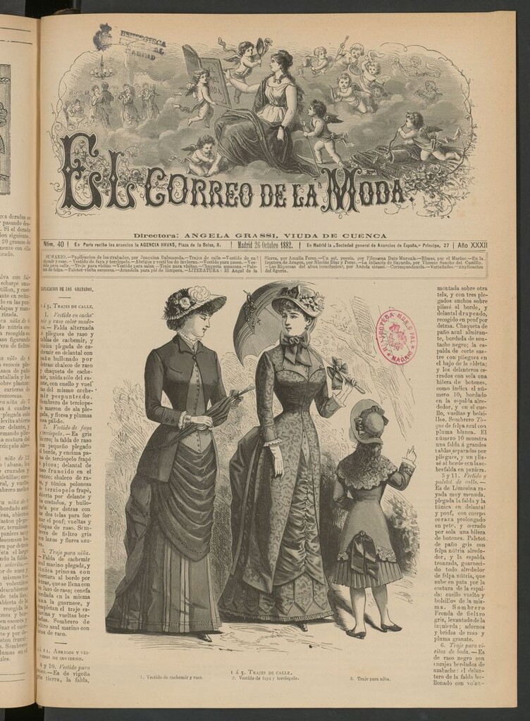 Miniatura de El Correo de la Moda: periódico del bello sexo del 26 de octubre de 1882