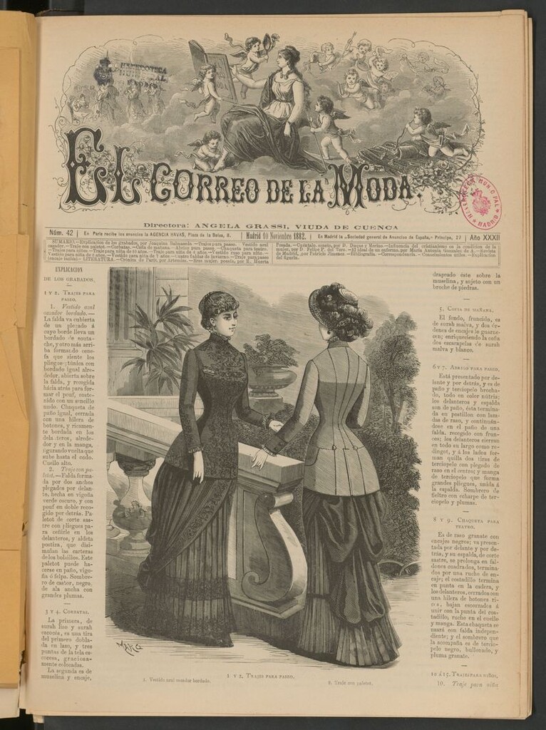 Miniatura de El Correo de la Moda: periódico del bello sexo del 10 de noviembre de 1882