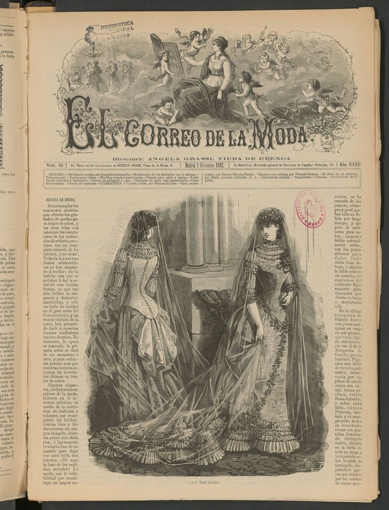 Miniatura de El Correo de la Moda: periódico del bello sexo del 2 de diciembre de 1882