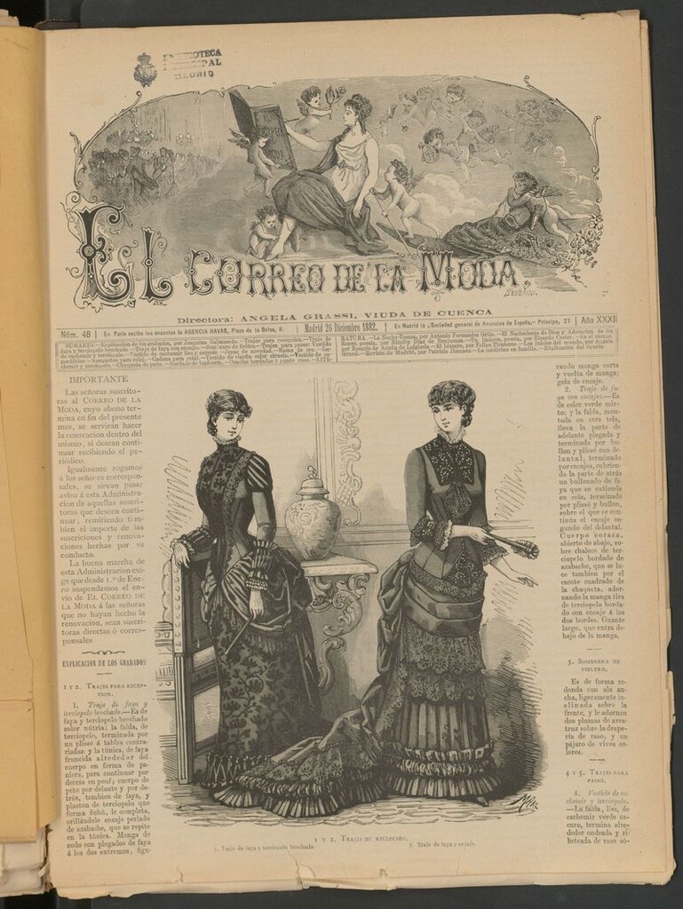 Miniatura de El Correo de la Moda: periódico del bello sexo del 26 de diciembre de 1882