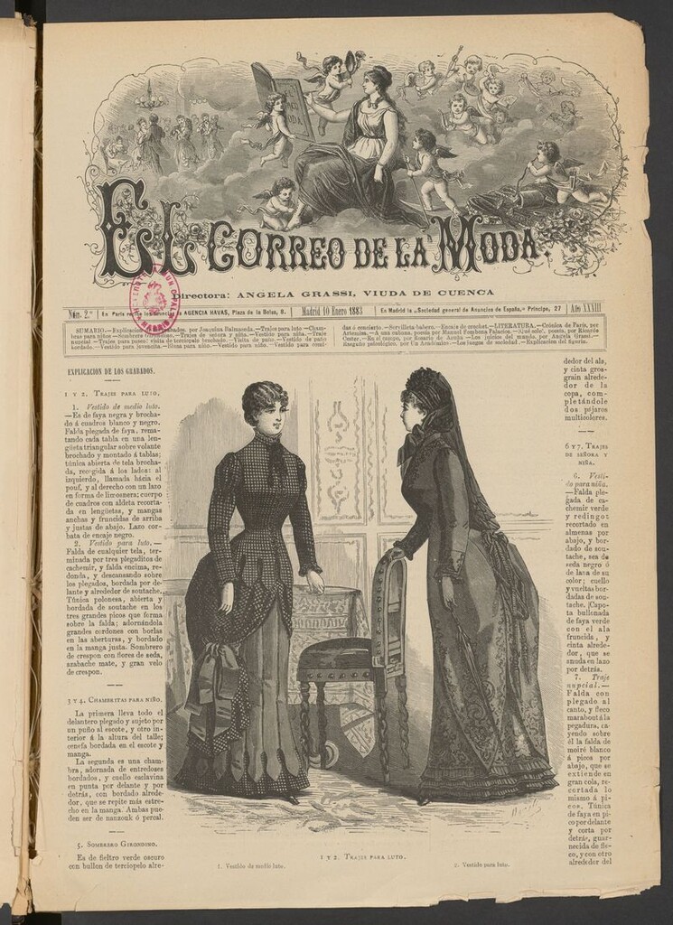 Miniatura de El Correo de la Moda: periódico del bello sexo del 10 de enero de 1883