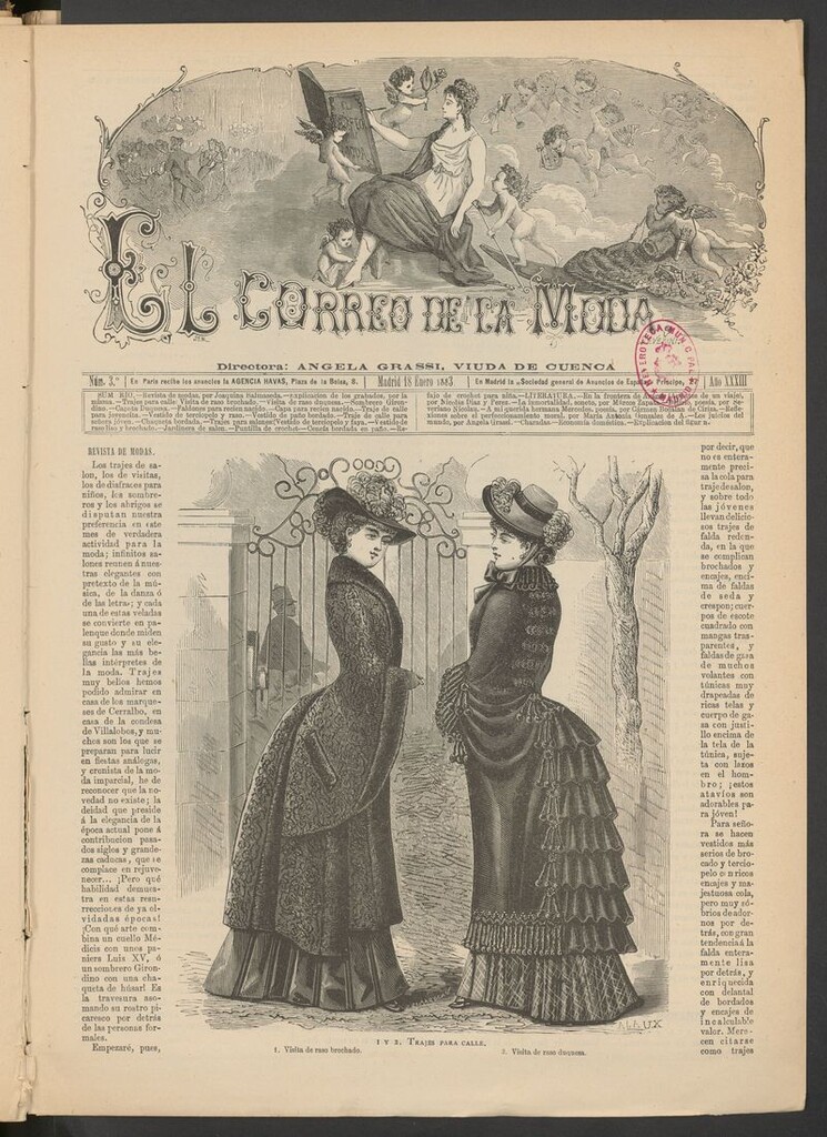Miniatura de El Correo de la Moda: periódico del bello sexo del 18 de enero de 1883