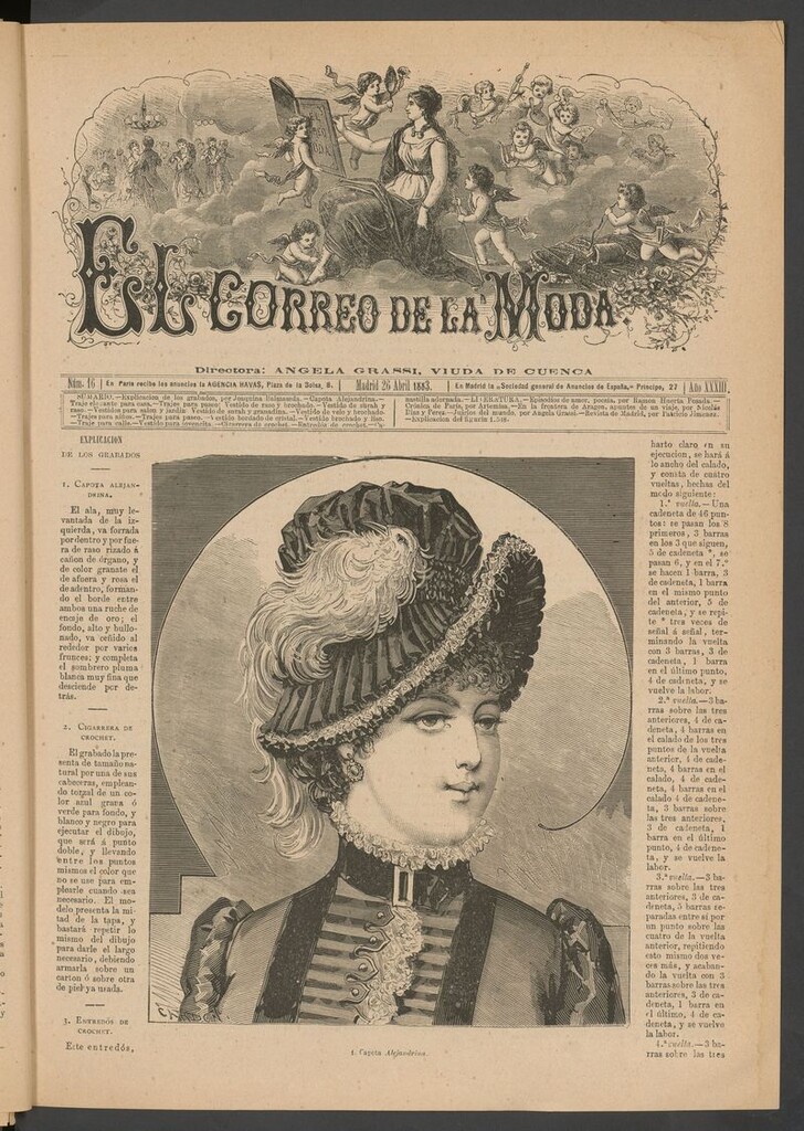 Miniatura de El Correo de la Moda: periódico del bello sexo del 26 de abril de 1883