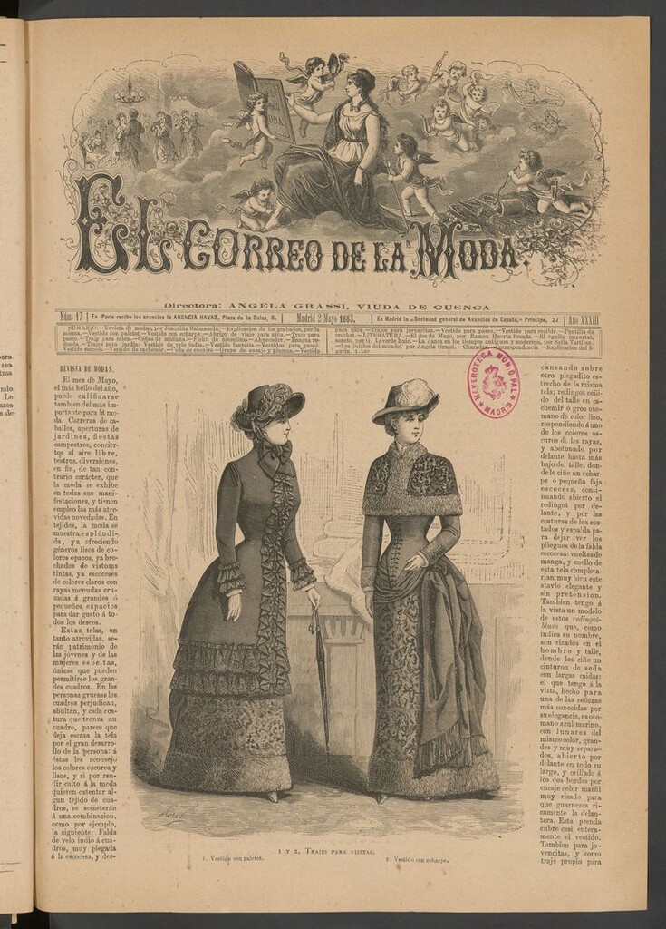 Miniatura de El Correo de la Moda: periódico del bello sexo del 2 de mayo de 1883