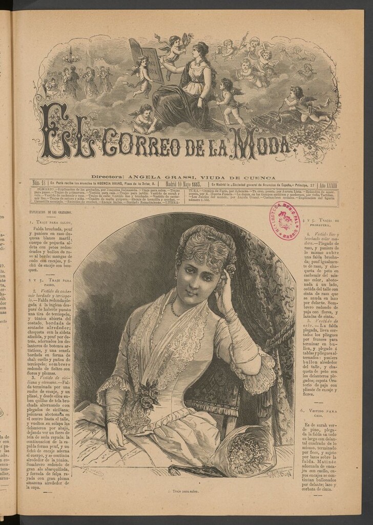 Miniatura de El Correo de la Moda: periódico del bello sexo del 10 de mayo de 1883
