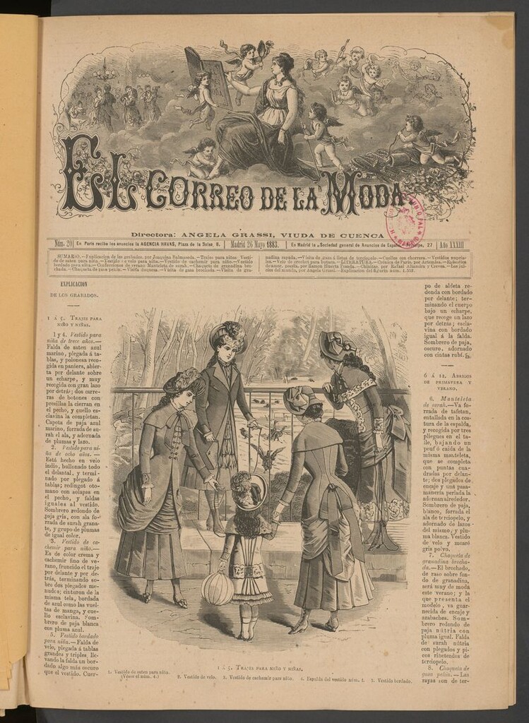 Miniatura de El Correo de la Moda: periódico del bello sexo del 26 de mayo de 1883