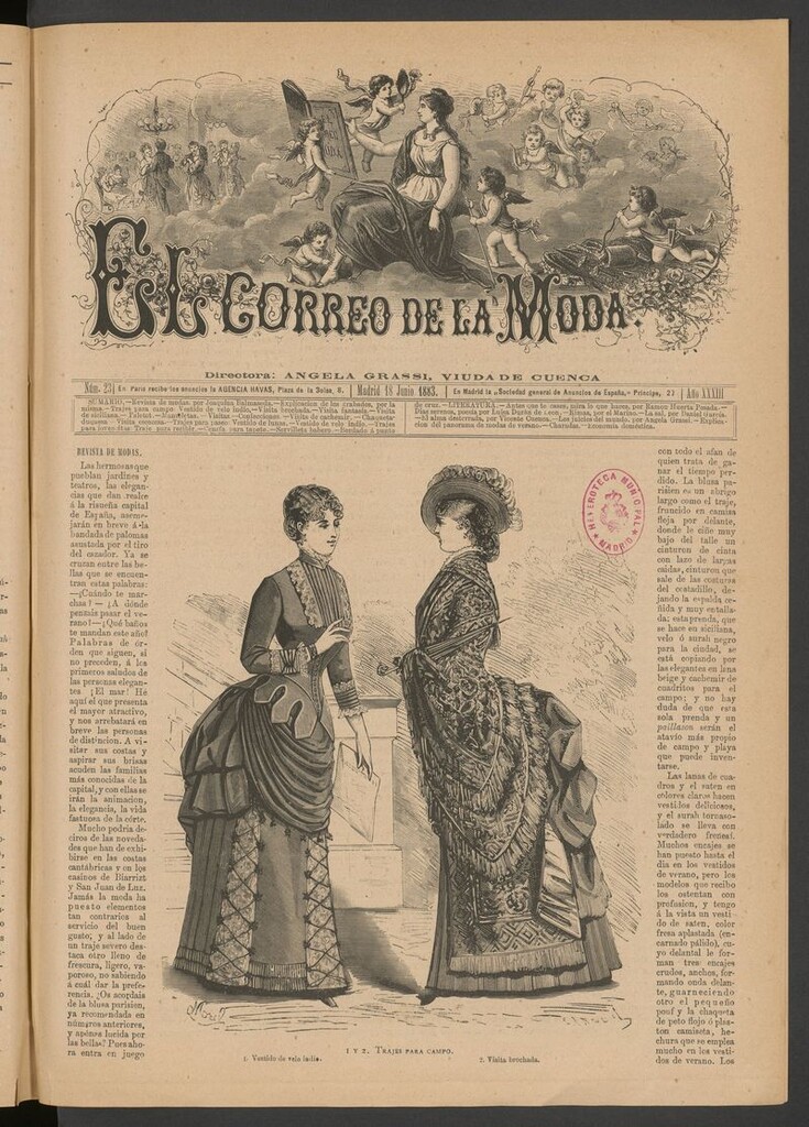 Miniatura de El Correo de la Moda: periódico del bello sexo del 18 de junio de 1883