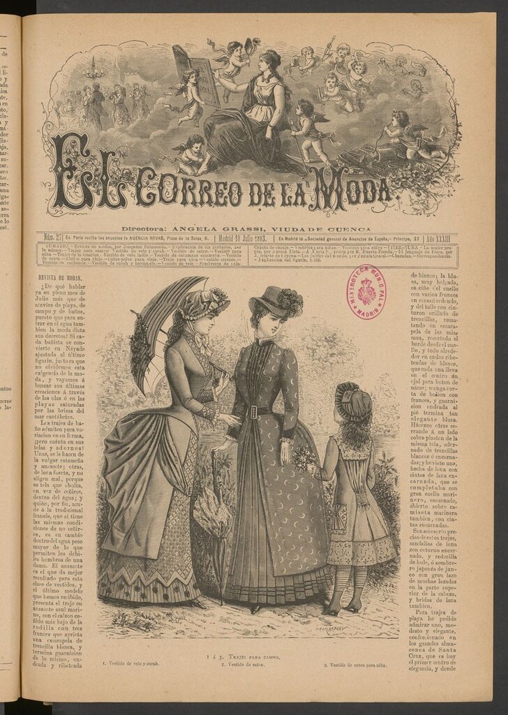 Miniatura de El Correo de la Moda: periódico del bello sexo del 18 de julio de 1883