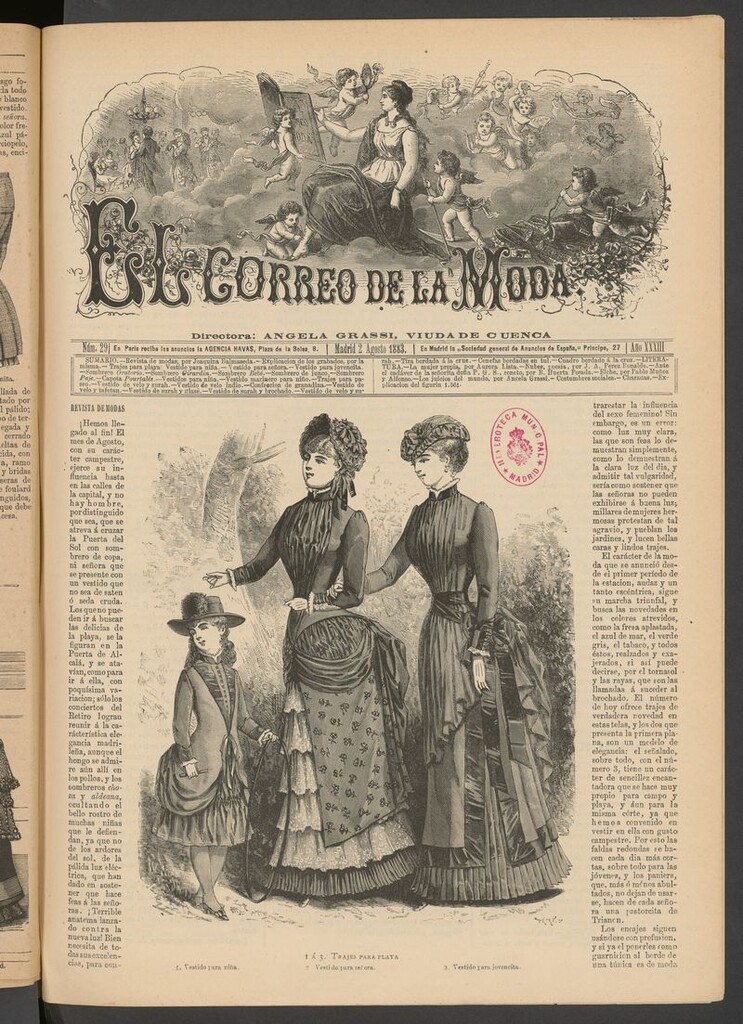 Miniatura de El Correo de la Moda: periódico del bello sexo del 2 de agosto de 1883