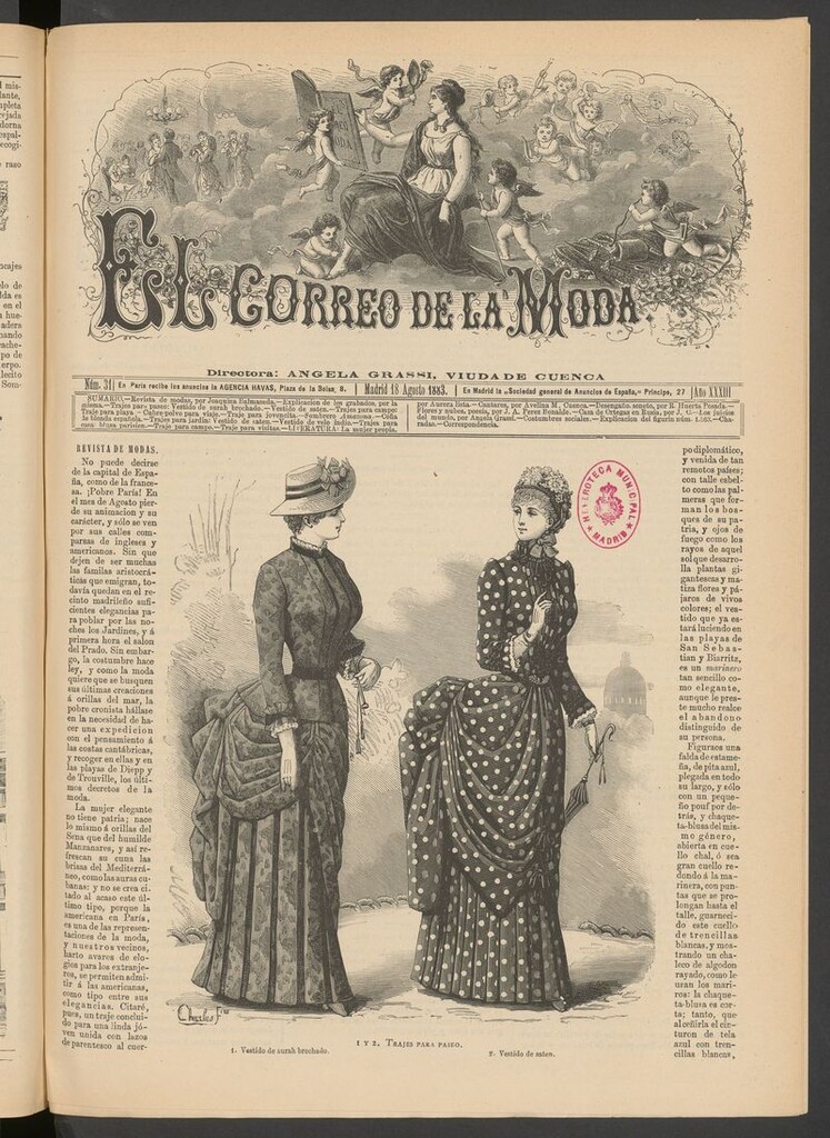 Miniatura de El Correo de la Moda: periódico del bello sexo del 18 de agosto de 1883