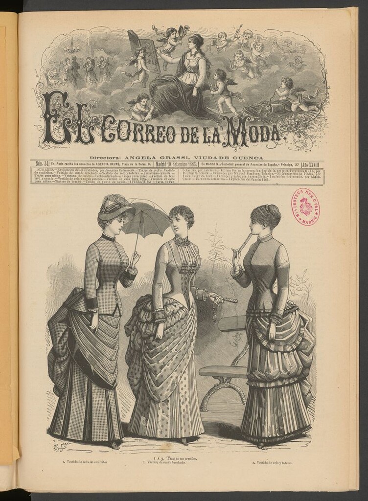 Miniatura de El Correo de la Moda: periódico del bello sexo del 10 de septiembre de 1883