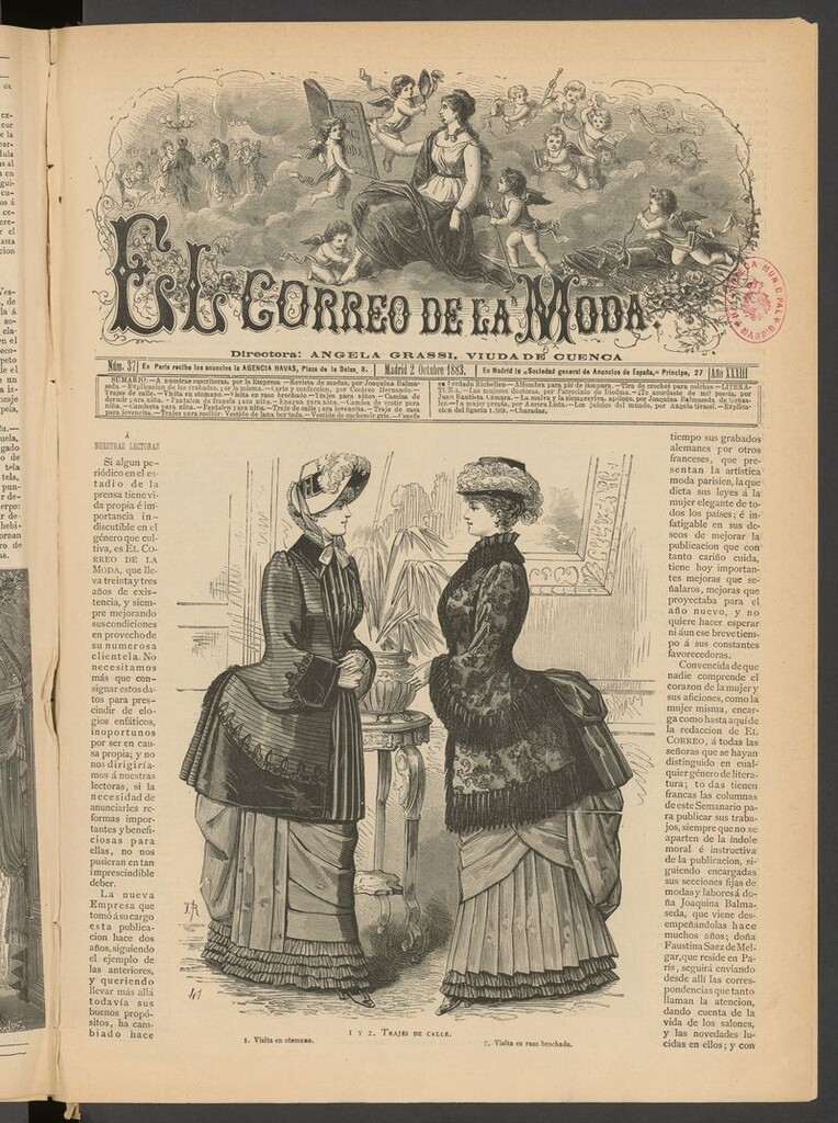 Miniatura de El Correo de la Moda: periódico del bello sexo del 2 de octubre de 1883