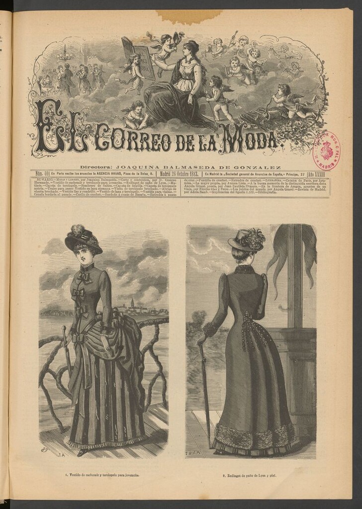 Miniatura de El Correo de la Moda: periódico del bello sexo del 26 de octubre de 1883