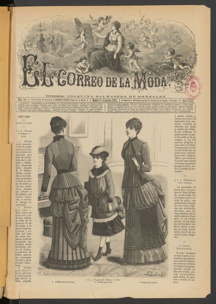 Miniatura de El Correo de la Moda: periódico del bello sexo del 10 de diciembre de 1883