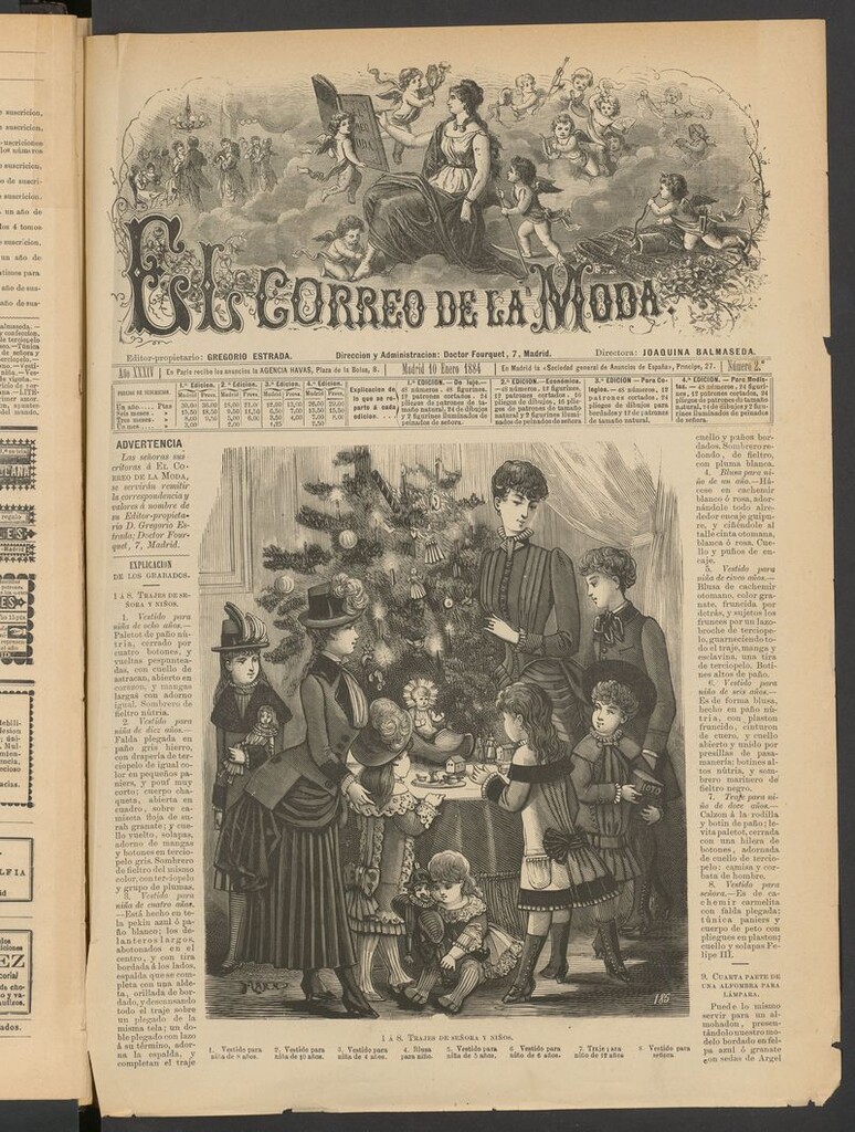 Miniatura de El Correo de la Moda: periódico del bello sexo del 10 de enero de 1884