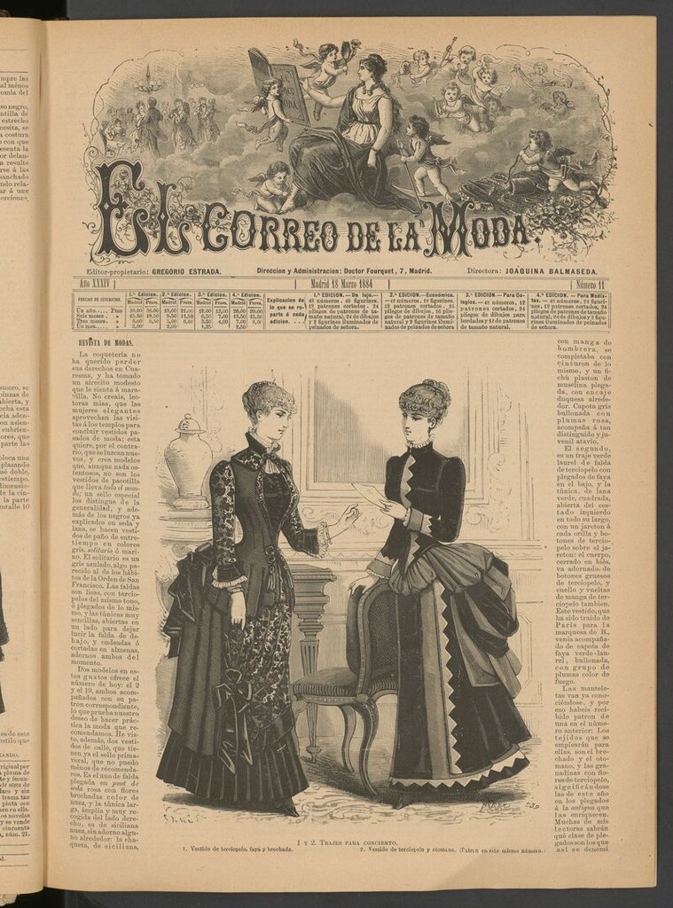 Miniatura de El Correo de la Moda: periódico del bello sexo del 18 de marzo de 1884
