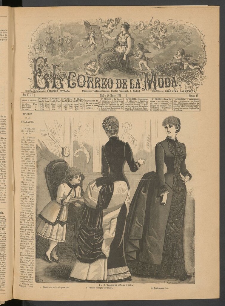 Miniatura de El Correo de la Moda: periódico del bello sexo del 26 de marzo de 1884