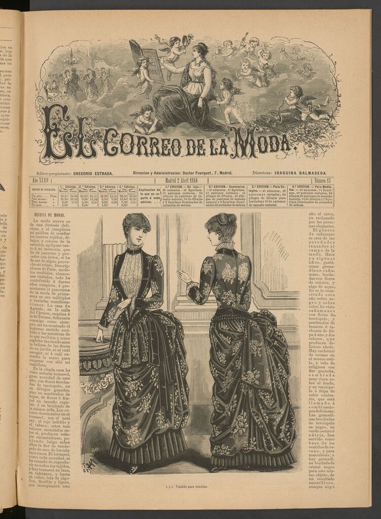 Miniatura de El Correo de la Moda: periódico del bello sexo del 2 de abril de 1884