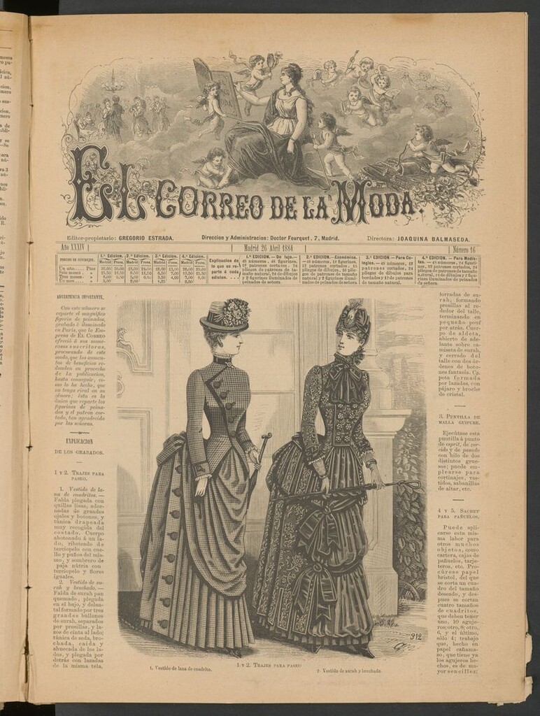 Miniatura de El Correo de la Moda: periódico del bello sexo del 26 de abril de 1884