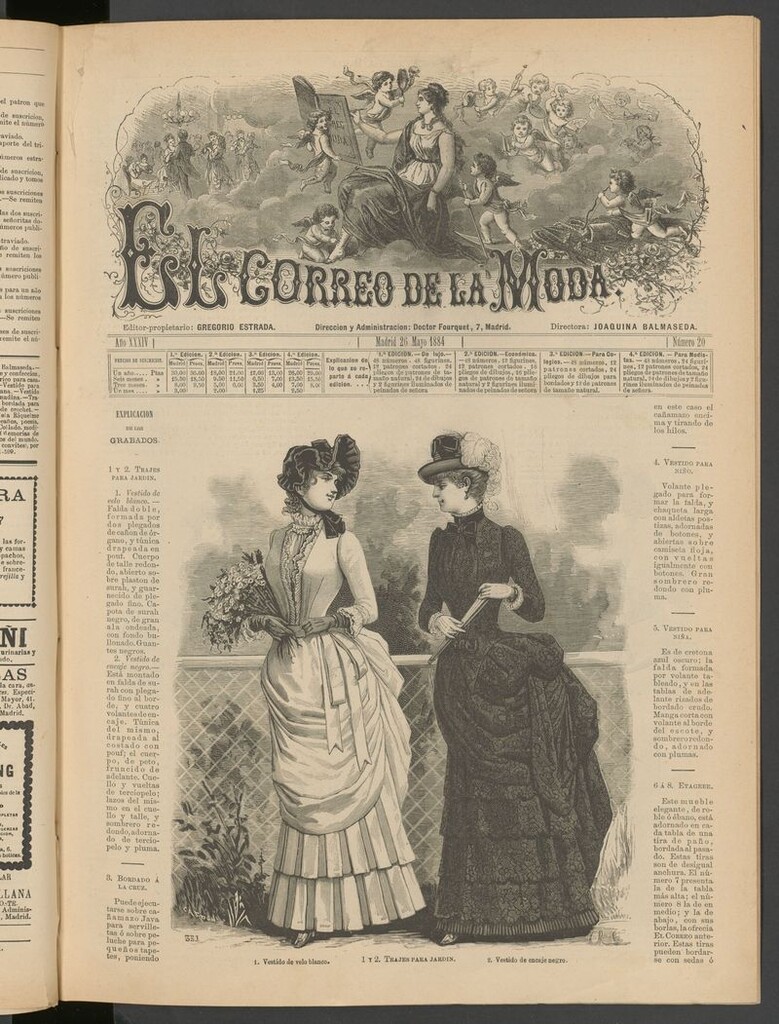 Miniatura de El Correo de la Moda: periódico del bello sexo del 26 de mayo de 1884