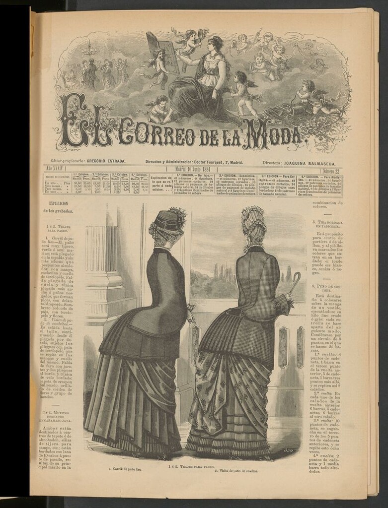 Miniatura de El Correo de la Moda: periódico del bello sexo del 10 de junio de 1884