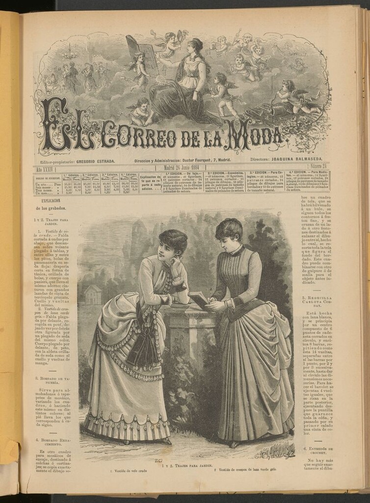 Miniatura de El Correo de la Moda: periódico del bello sexo del 26 de junio de 1884