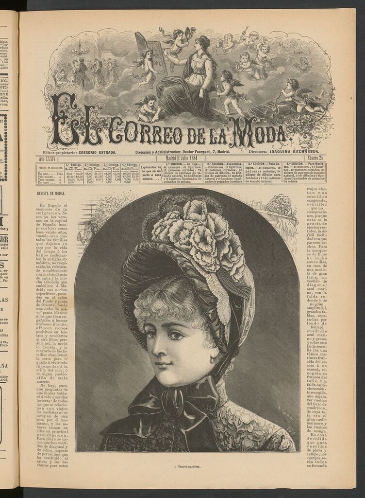 Miniatura de El Correo de la Moda: periódico del bello sexo del 2 de julio de 1884