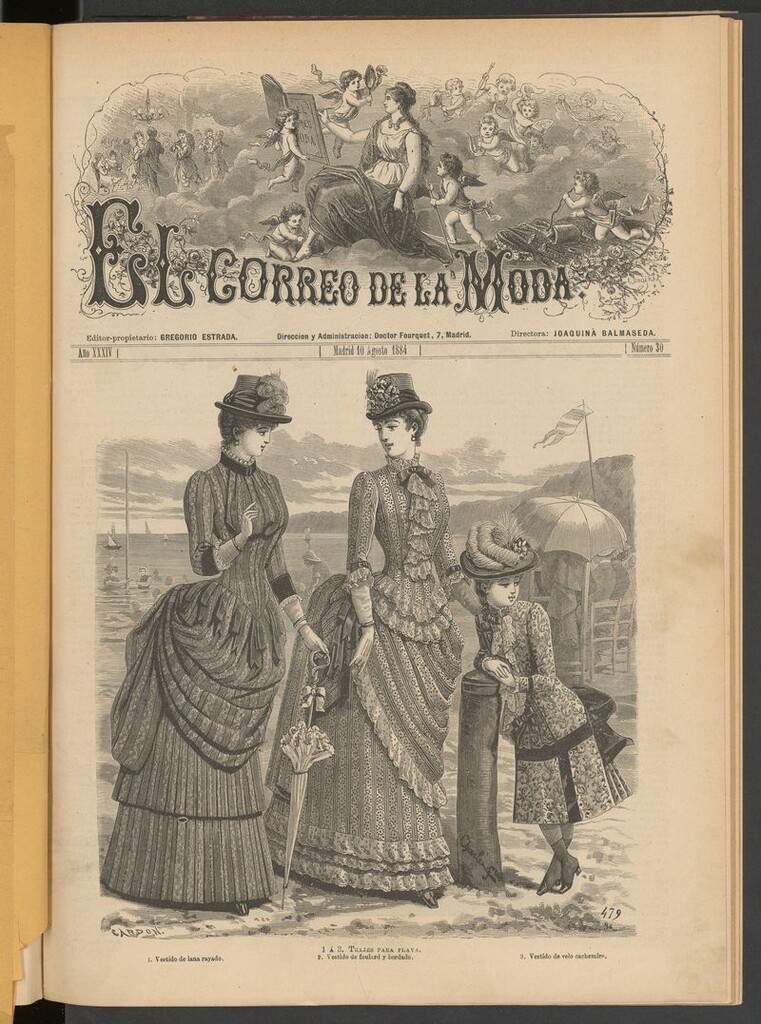 Miniatura de El Correo de la Moda: periódico del bello sexo del 10 de agosto de 1884