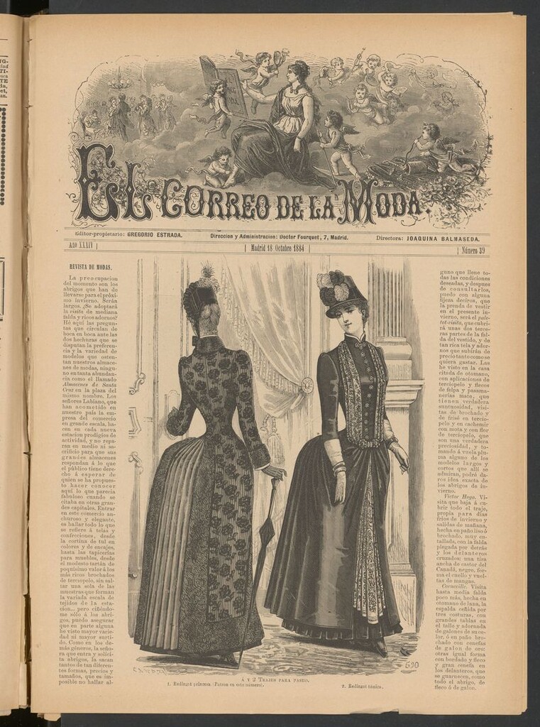 Miniatura de El Correo de la Moda: periódico del bello sexo del 18 de octubre de 1884