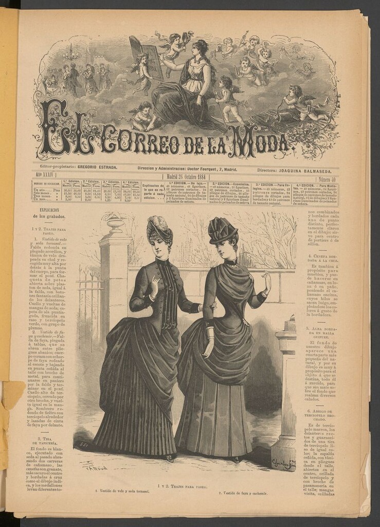 Miniatura de El Correo de la Moda: periódico del bello sexo del 26 de octubre de 1884
