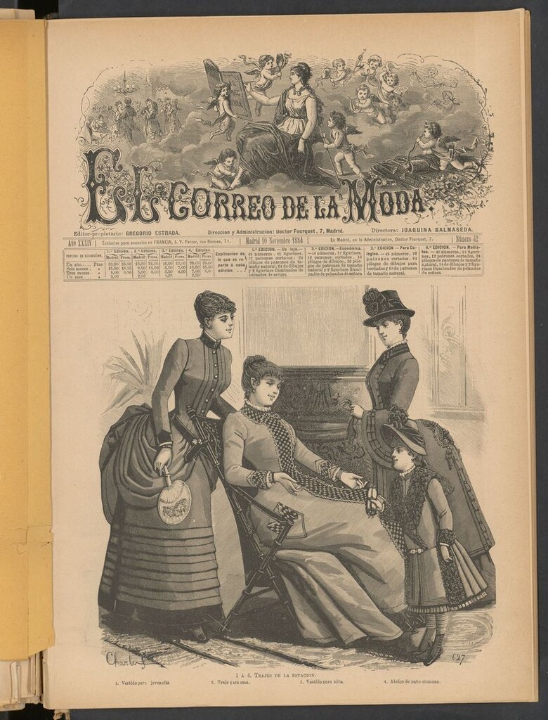 Miniatura de El Correo de la Moda: periódico del bello sexo del 10 de noviembre de 1884