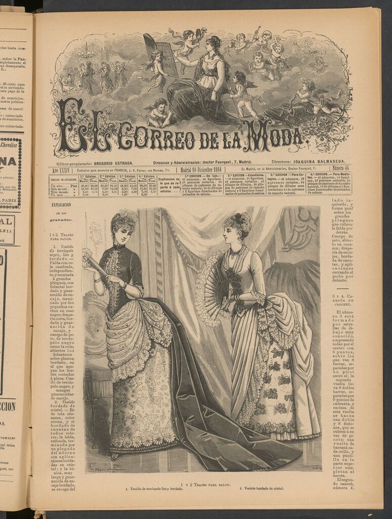 Miniatura de El Correo de la Moda: periódico del bello sexo del 10 de diciembre de 1884