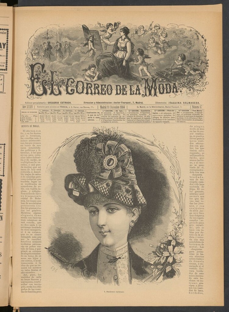 Miniatura de El Correo de la Moda: periódico del bello sexo del 18 de diciembre de 1884