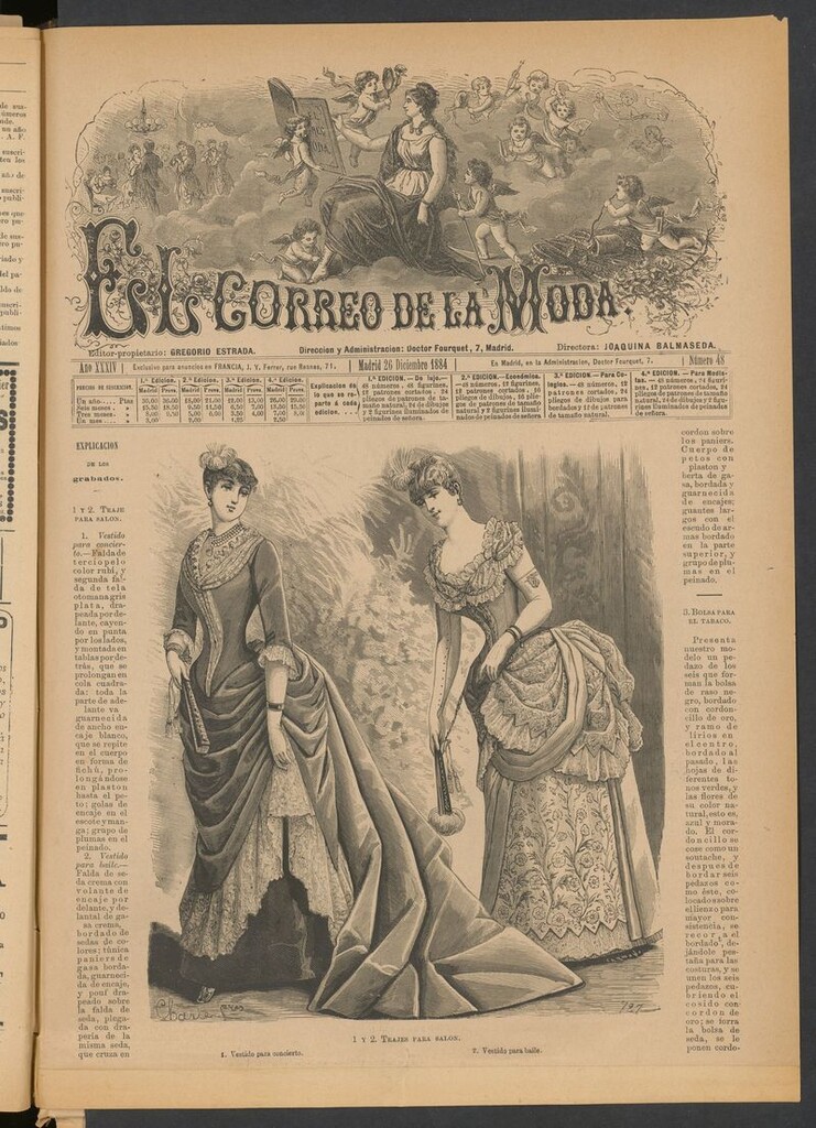 Miniatura de El Correo de la Moda: periódico del bello sexo del 26 de diciembre de 1884