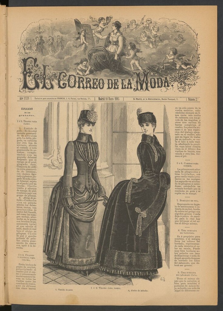 Miniatura de El Correo de la Moda: periódico del bello sexo del 10 de enero de 1885