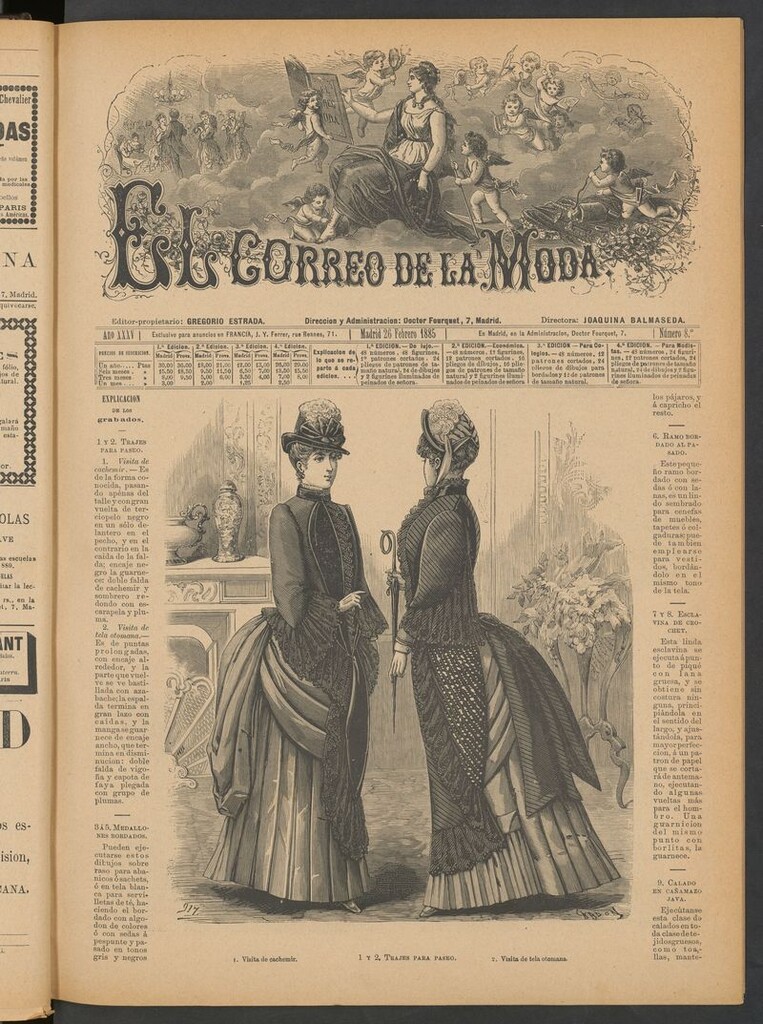 Miniatura de El Correo de la Moda: periódico del bello sexo del 26 de febrero de 1885