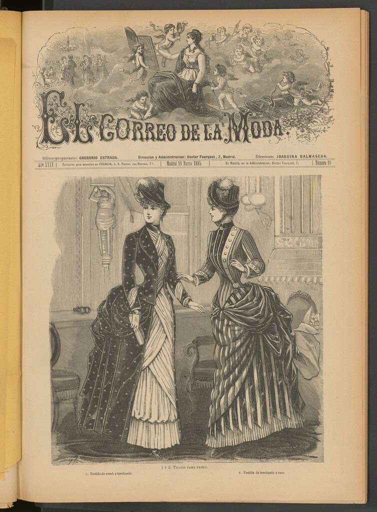 Miniatura de El Correo de la Moda: periódico del bello sexo del 10 de marzo de 1885