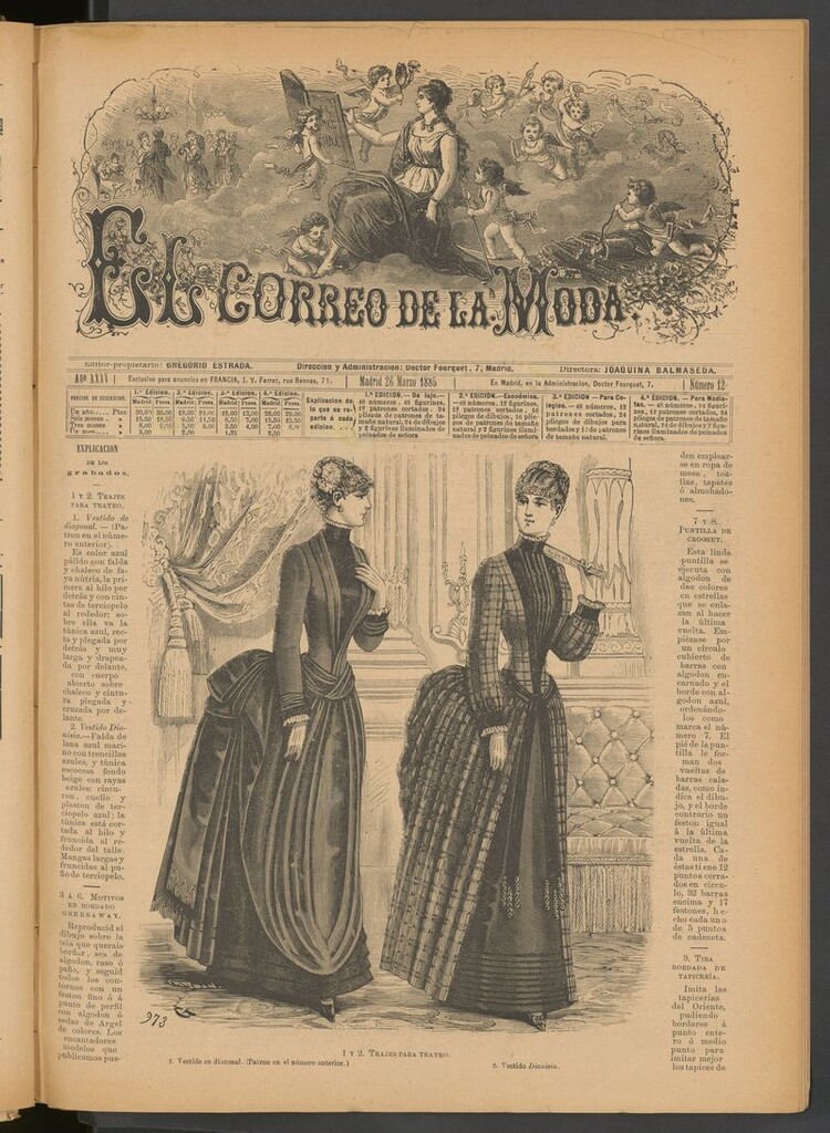 Miniatura de El Correo de la Moda: periódico del bello sexo del 26 de marzo de 1885