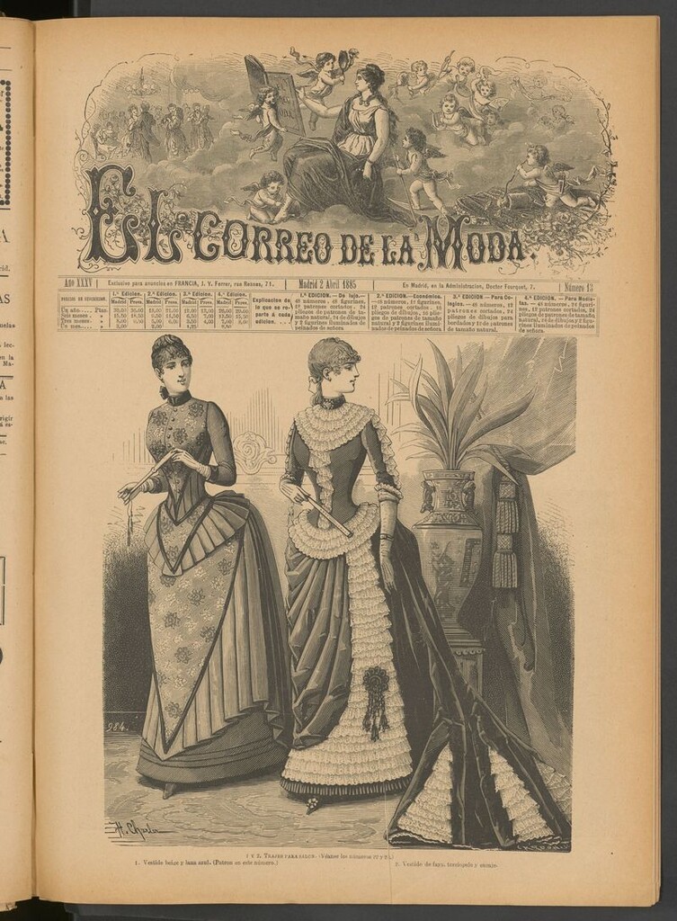 Miniatura de El Correo de la Moda: periódico del bello sexo del 2 de abril de 1885