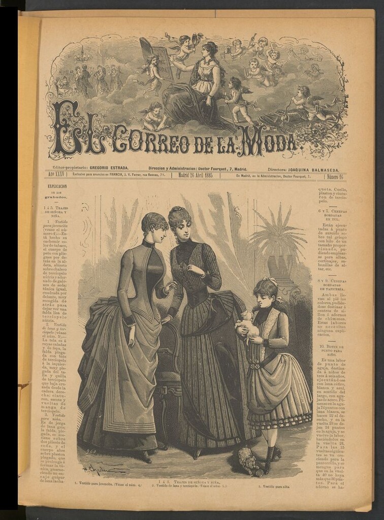 Miniatura de El Correo de la Moda: periódico del bello sexo del 26 de abril de 1885