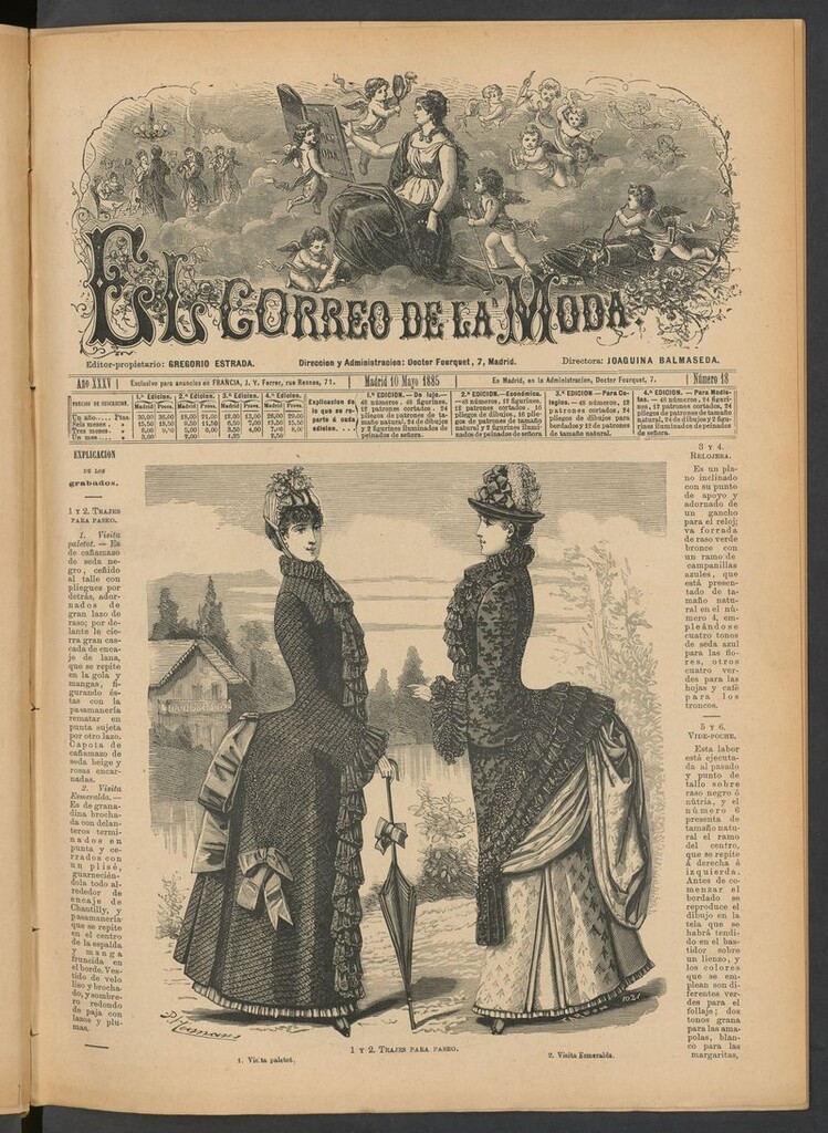 Miniatura de El Correo de la Moda: periódico del bello sexo del 10 de mayo de 1885