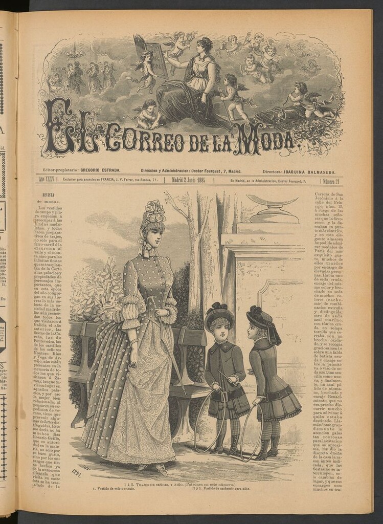 Miniatura de El Correo de la Moda: periódico del bello sexo del 2 de junio de 1885