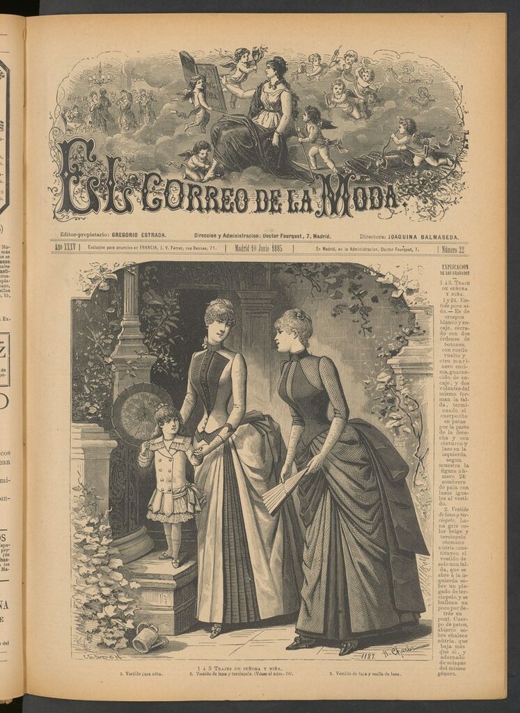 Miniatura de El Correo de la Moda: periódico del bello sexo del 10 de junio de 1885