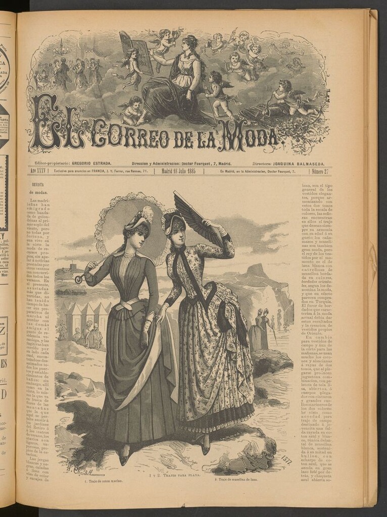 Miniatura de El Correo de la Moda: periódico del bello sexo del 18 de julio de 1885