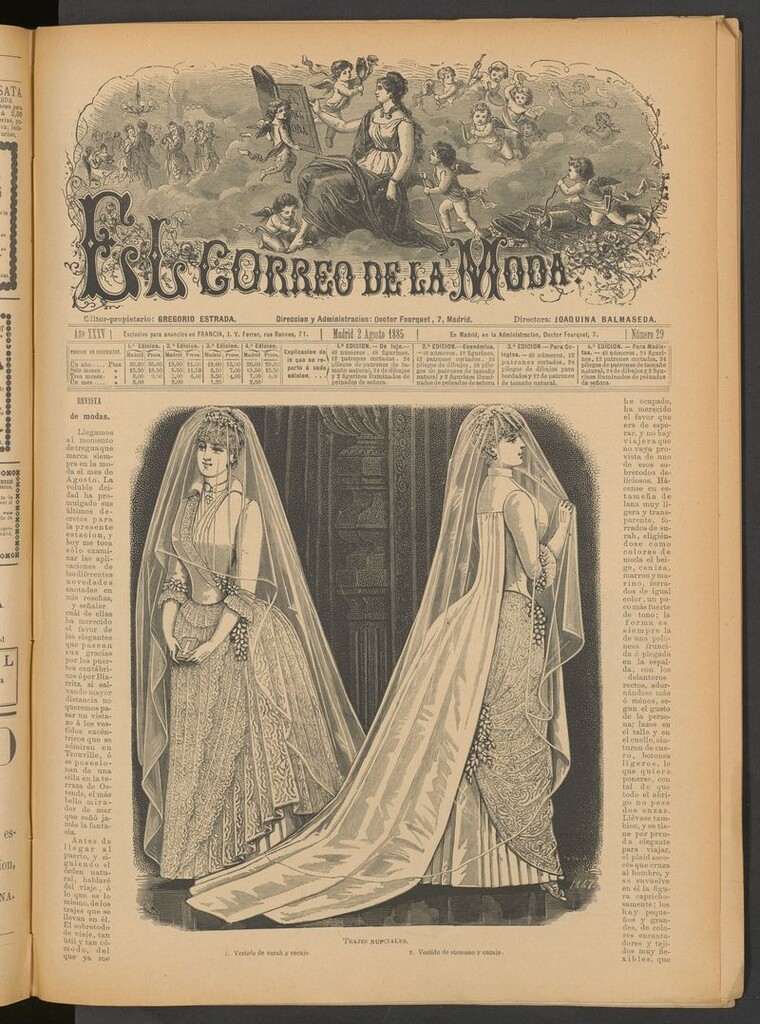 Miniatura de El Correo de la Moda: periódico del bello sexo del 2 de agosto de 1885
