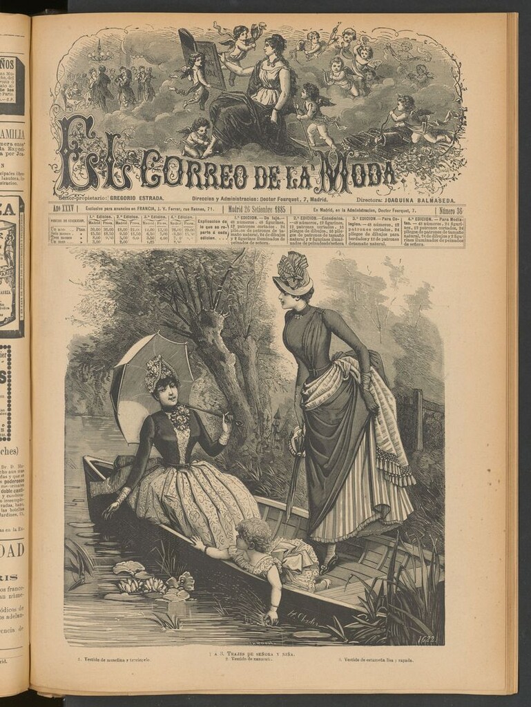 Miniatura de El Correo de la Moda: periódico del bello sexo del 26 de septiembre de 1885