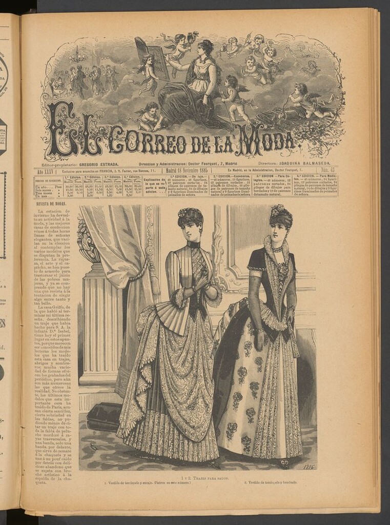 Miniatura de El Correo de la Moda: periódico del bello sexo del 18 de noviembre de 1885