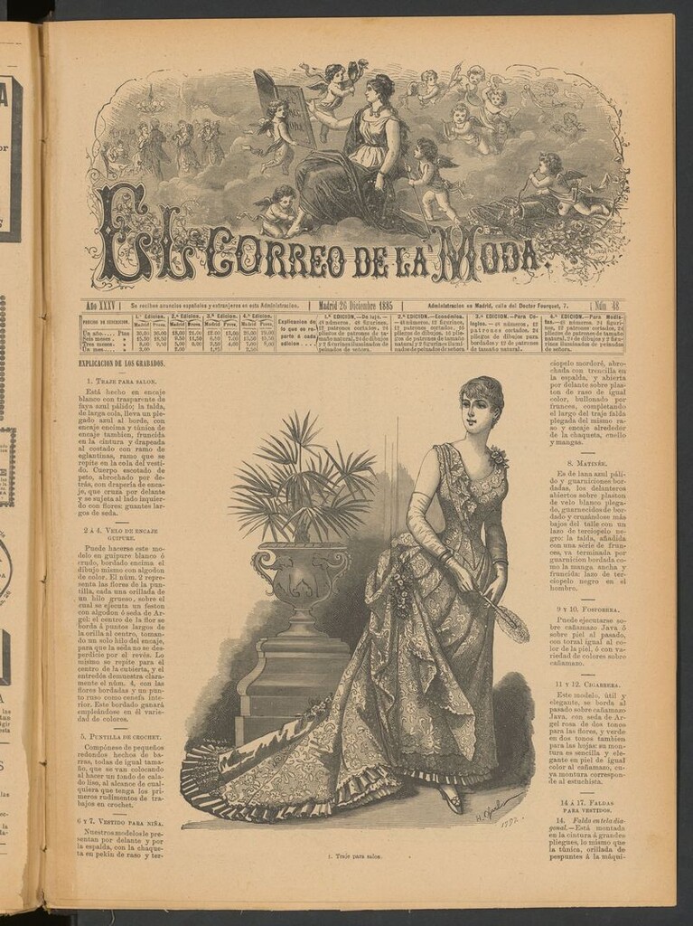 Miniatura de El Correo de la Moda: periódico del bello sexo del 26 de diciembre de 1885