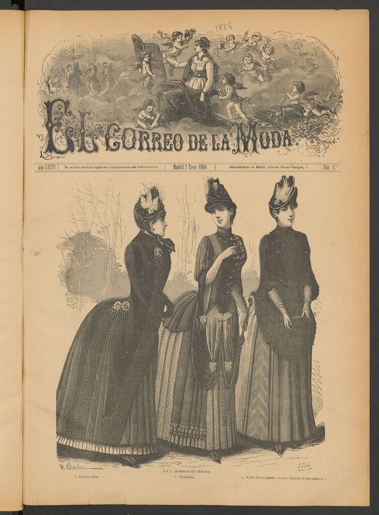 Miniatura de El Correo de la Moda: periódico del bello sexo del 2 de enero de 1886