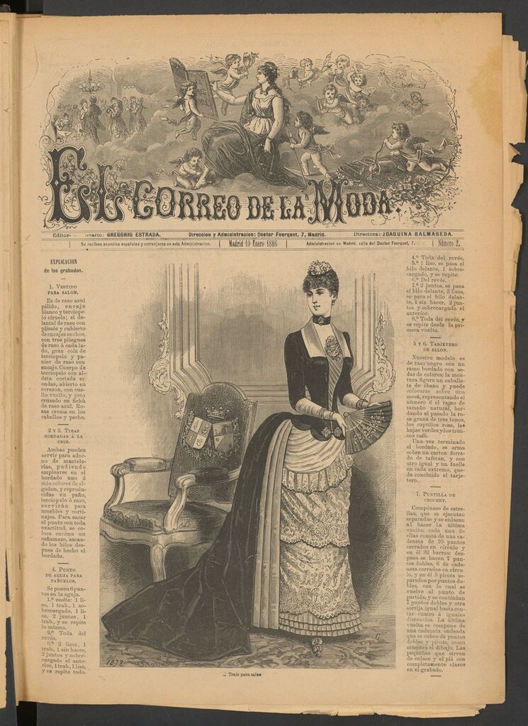 Miniatura de El Correo de la Moda: periódico del bello sexo del 10 de enero de 1886